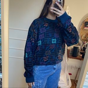 90s coogi style sweater